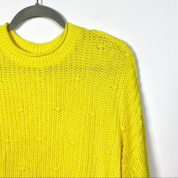 ABOUND Ribbed Knit Dolman Sweater Yellow Meadow XL - Picture 4 of 9